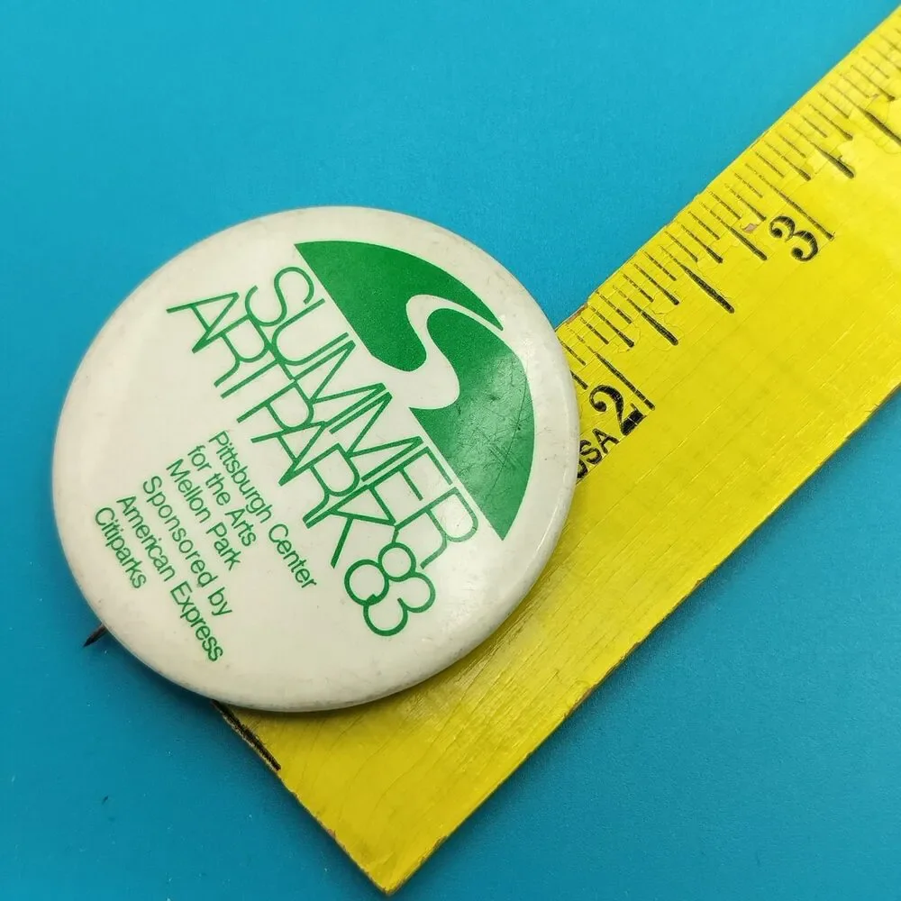 Summer Artpark Vintage Pin Button Pinback 1983 Art Fair Pittsburgh Mellon Park